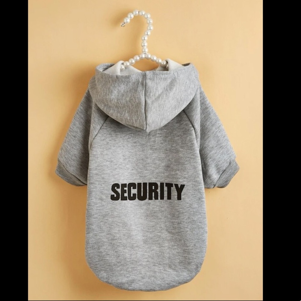 Gray Hoodie Security For Dogš¾āļø - Picture 2 of 8